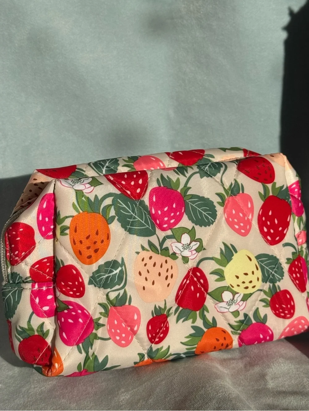 NWT Vera Bradley Essentials Small Cosmetic Bag Ultralight, Bushels of Berries
